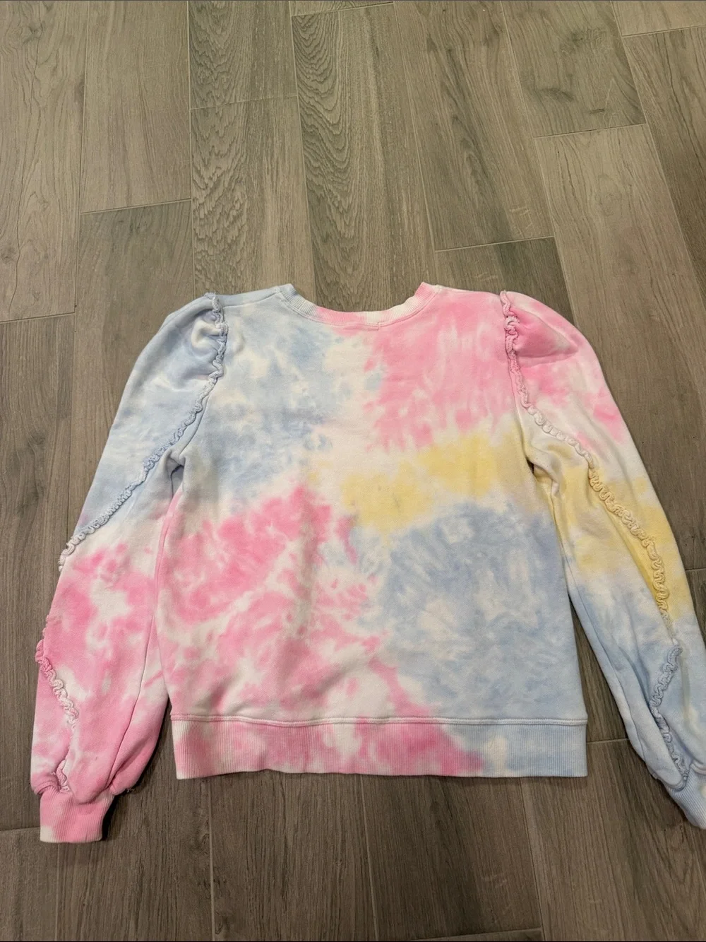 Generation Love Women’s Pastel Tie-Dye Sweatshirt - Pink, Blue & Yellow Size M